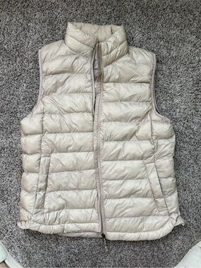 32 Degrees Cream Quilted Packable Puffer Vest